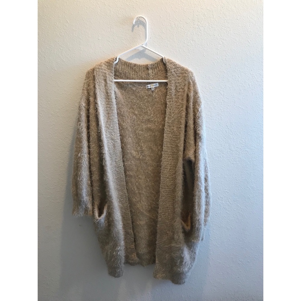 Woven heart cardigan